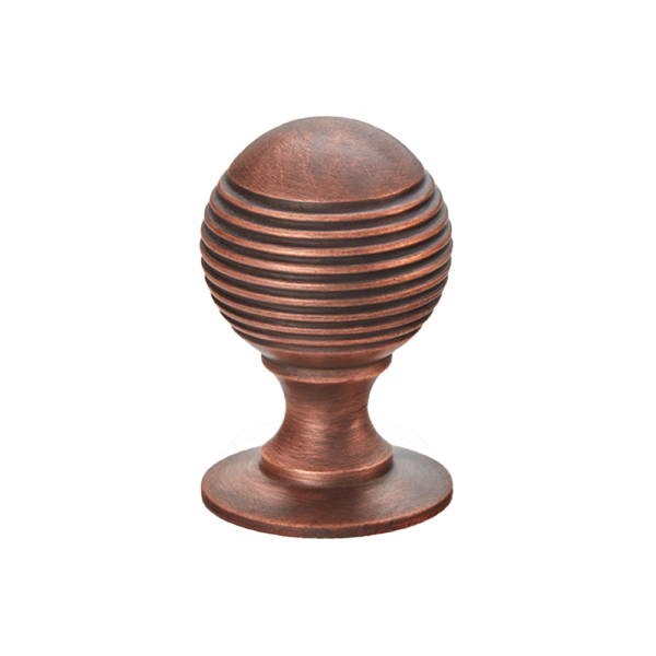 1-1/4" Reeded Ball Cabinet Knob