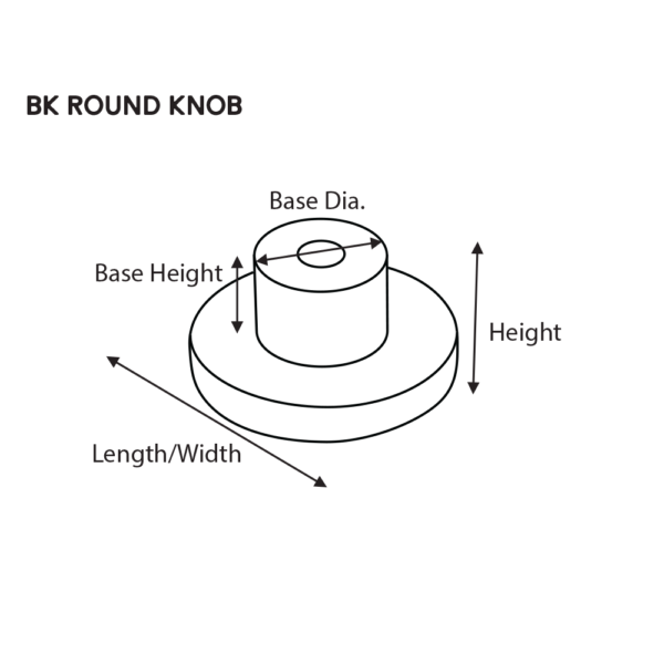 1-3/16" BK-30 Round Knob