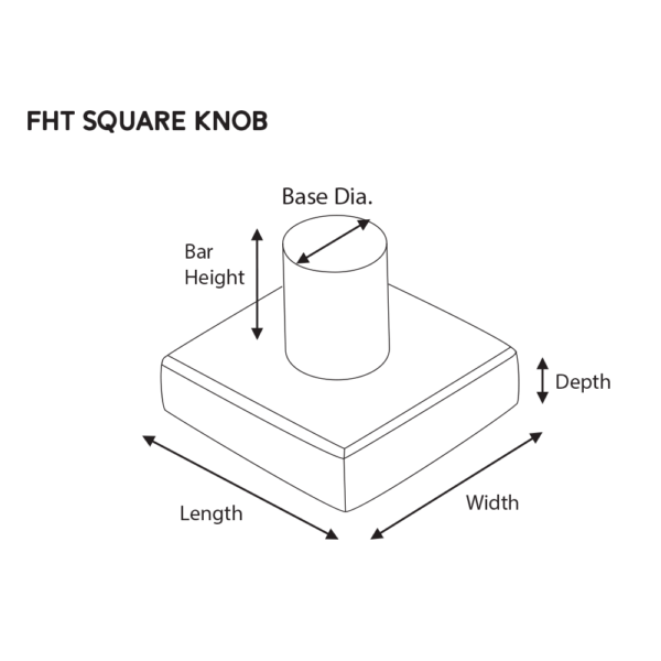 1-3/16" S30 Round FHT Knob
