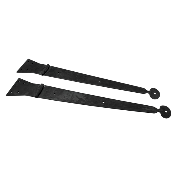 HF-53 Black Iron Top Mount Strap Hinges