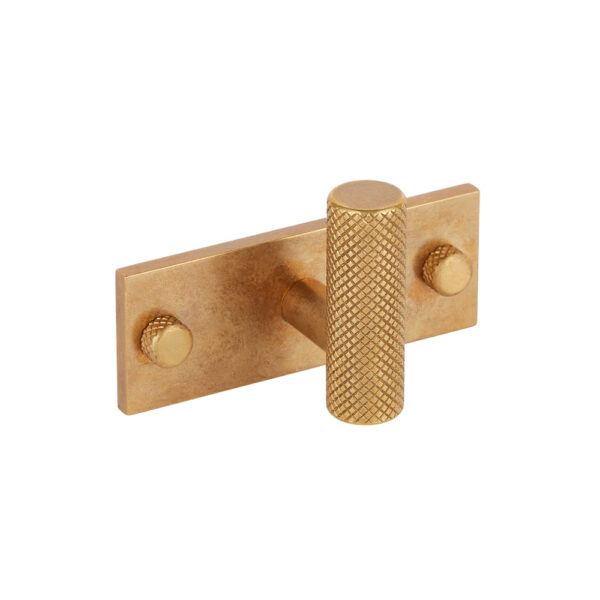 3-1/4" Diamond Knurled Single Horiztonal Wall Hook