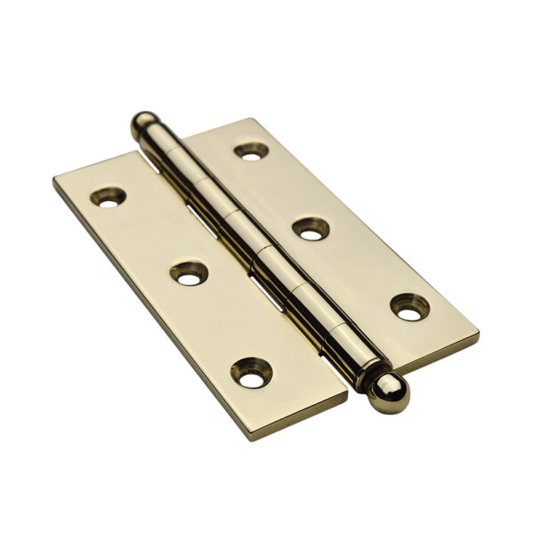 2-1/2" Solid Brass Butt Hinges w/ Ball Tips