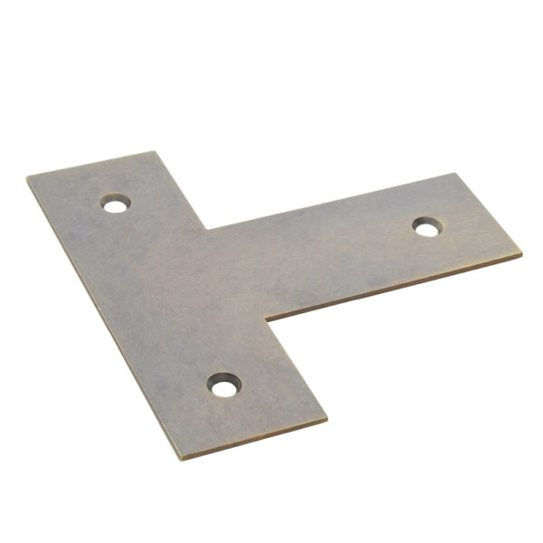 4" Solid Brass Flat T-Bracket