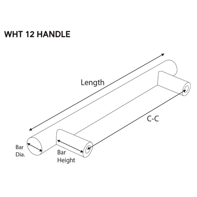 13-25/32" WHT-12 Cabinet Handle