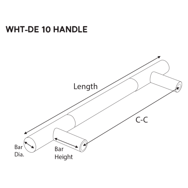 13-25/32" WHT-DE-10 Cabinet Handle