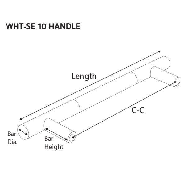 13-25/32" WHT-SE-10 Cabinet Handle