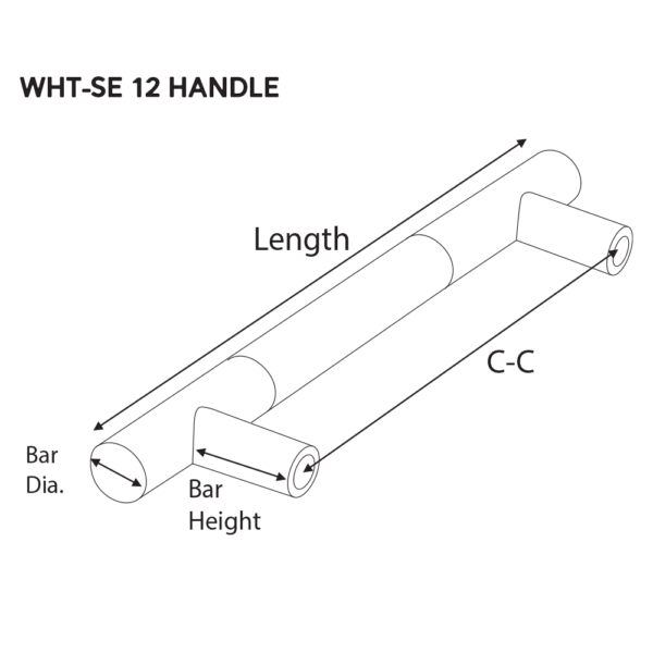 13-25/32" WHT-SE-12 Cabinet Handle