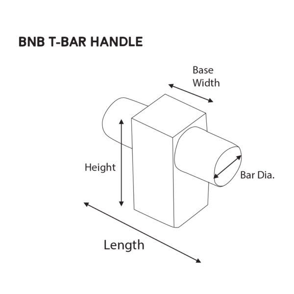 2" x 1-7/16" BNB T-Bar