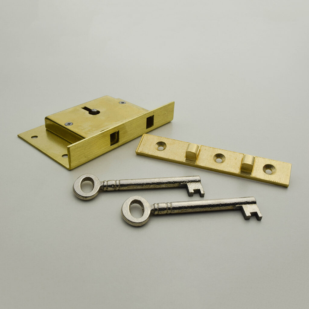 3-1/2" Brass Chest Lock by Horton Brasses